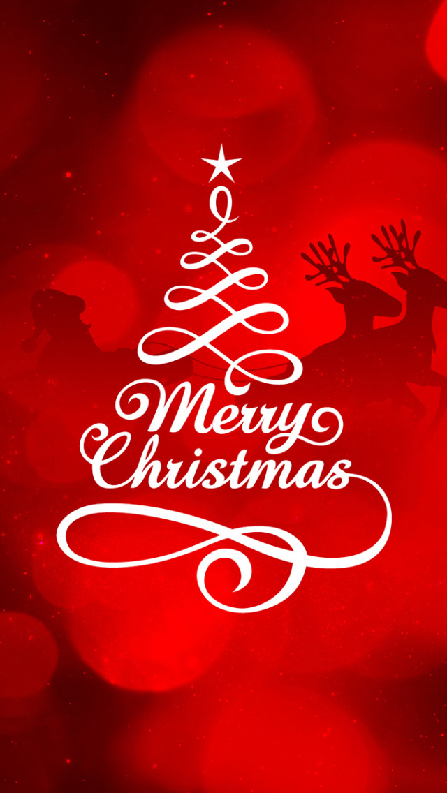Fondo de pantalla HD Merry Christmas 640x1136