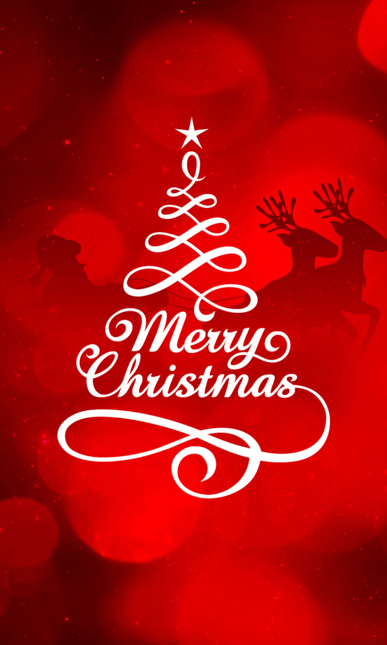 Das HD Merry Christmas Wallpaper 768x1280