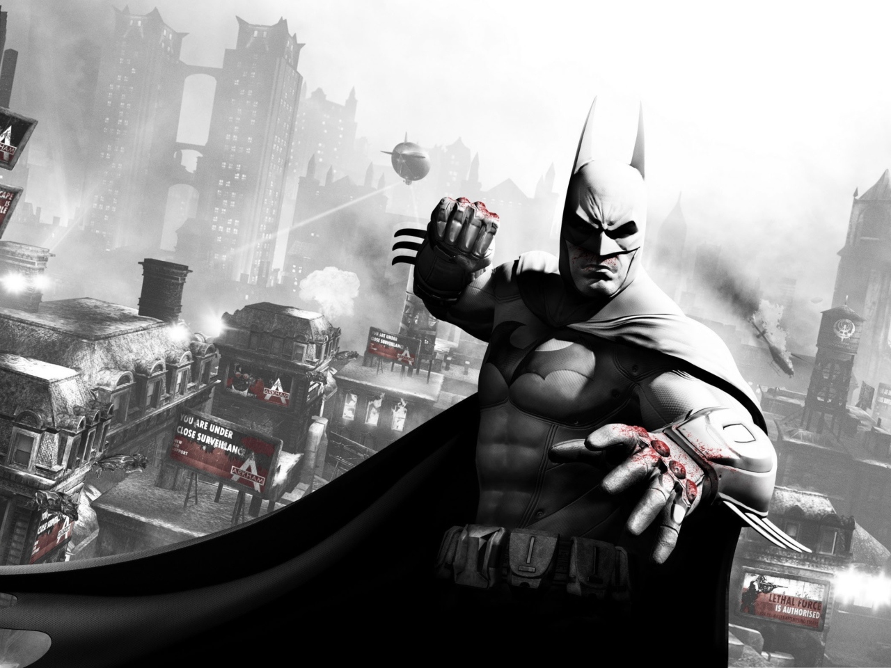 Das Arkham City Batman Wallpaper 1280x960