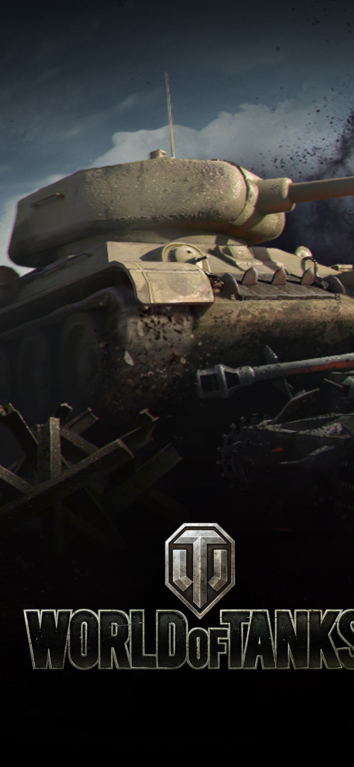 Fondo de pantalla World of tanks T34 85 1170x2532