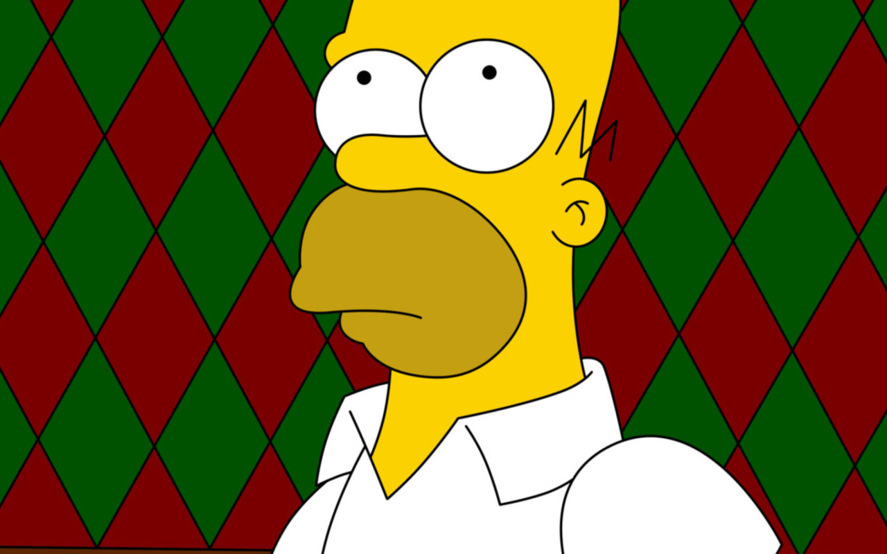 Das Homer Simpson Wallpaper 1280x800