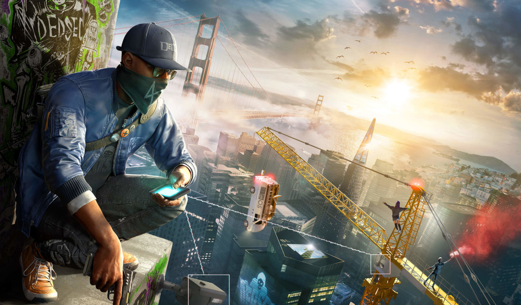 Watch Dogs 2 wallpaper 1024x600