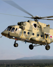 Mil Mi 17 Russian Helicopter wallpaper 176x220