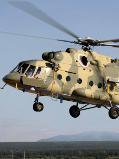 Das Mil Mi 17 Russian Helicopter Wallpaper 240x320