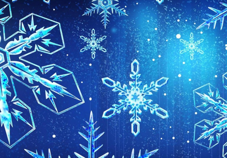 Blue Snowflakes wallpaper