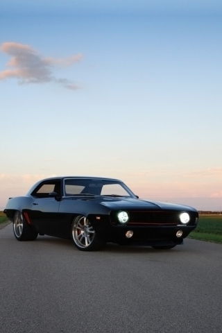 Обои Roadster Shop - Chevrolet Camaro 1969 320x480