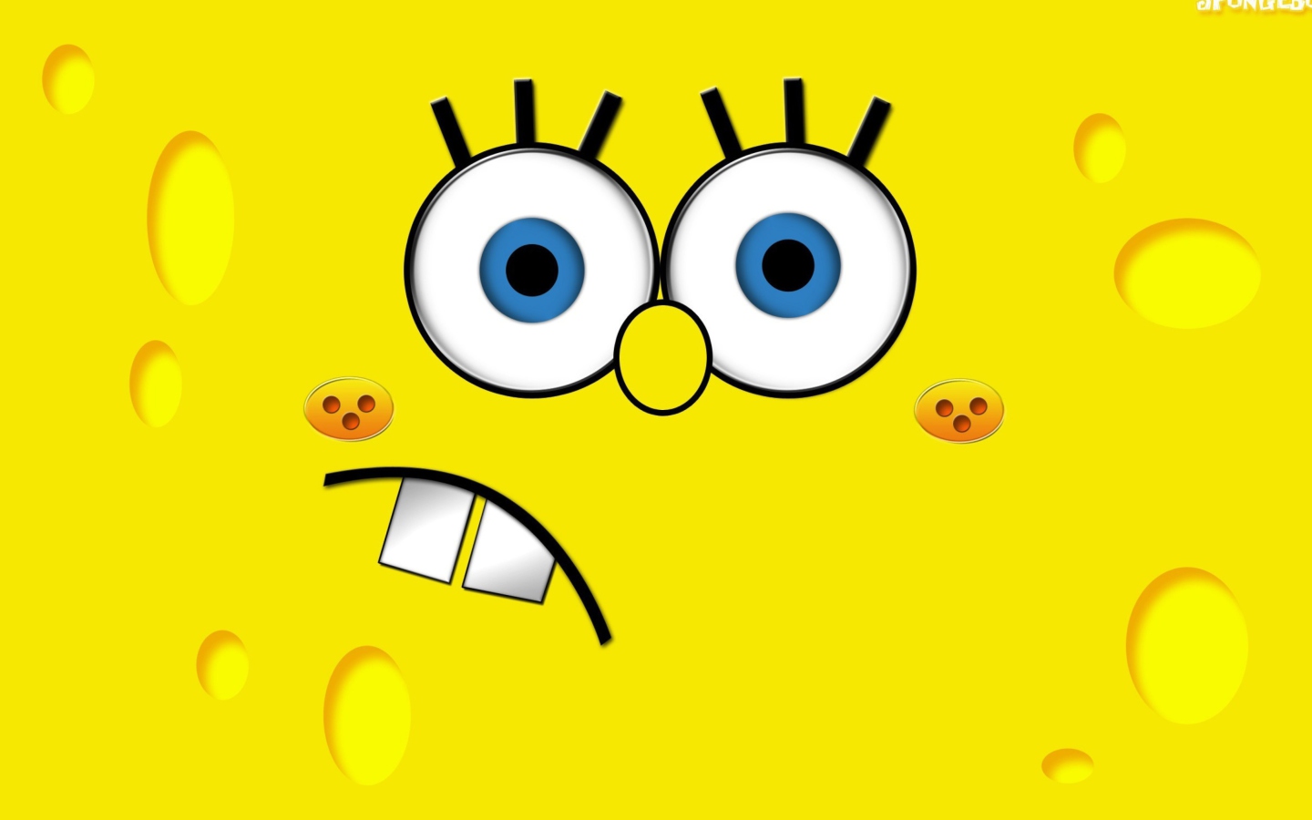 Yellow Spongebob wallpaper 1440x900