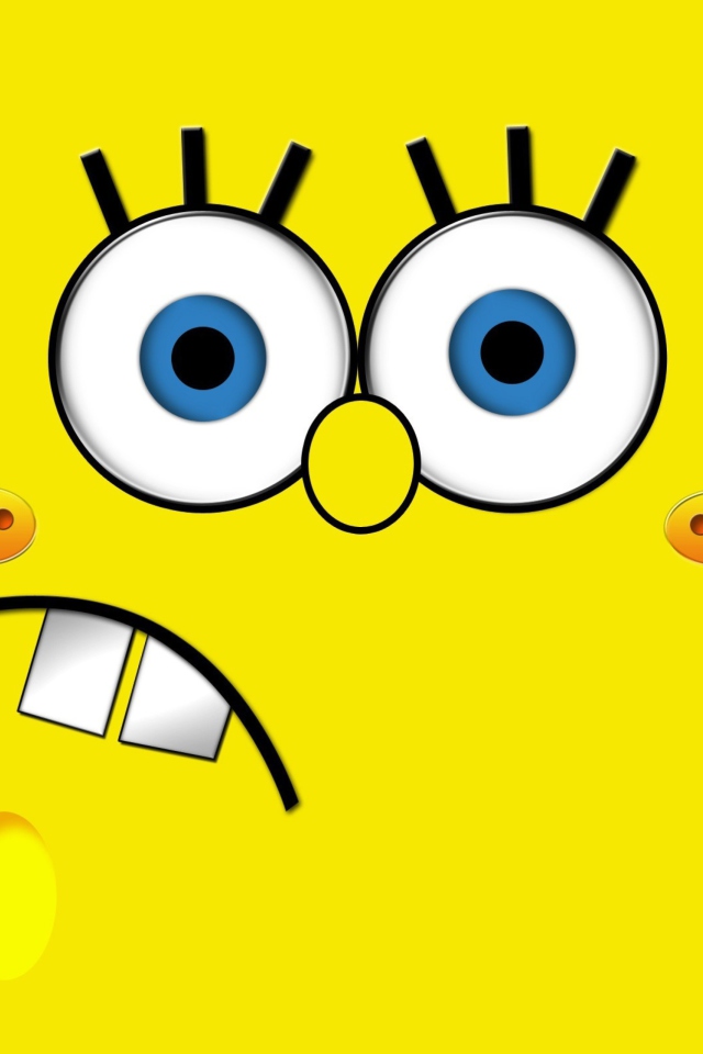 Fondo de pantalla Yellow Spongebob 640x960
