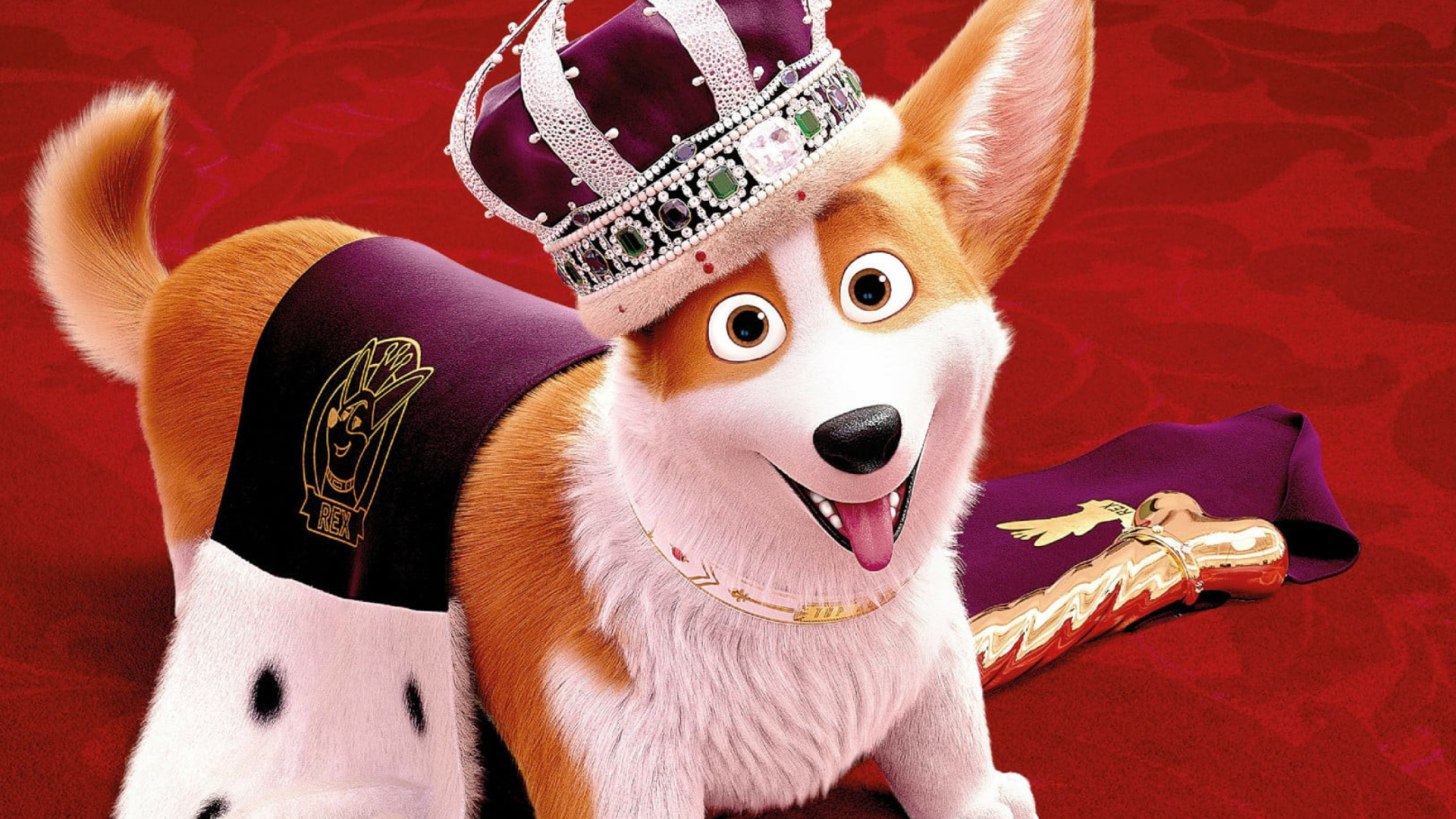 Обои Queens Corgi 1920x1080