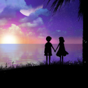 Holding Hands At Sunset wallpaper 128x128