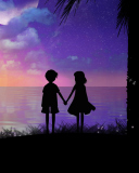 Holding Hands At Sunset wallpaper 128x160