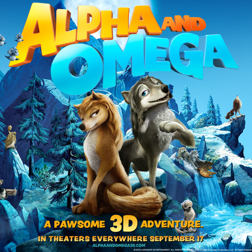 Fondo de pantalla Alpha and Omega 3D 1024x1024