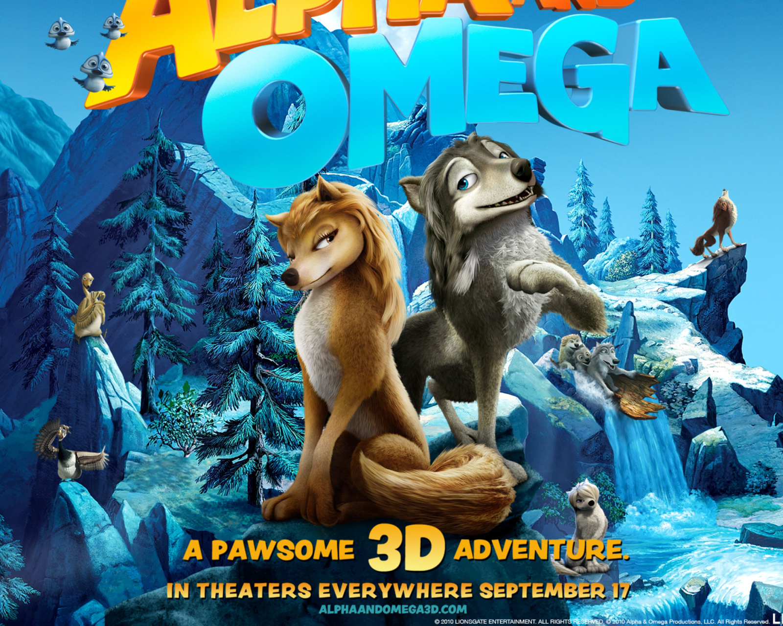 Fondo de pantalla Alpha and Omega 3D 1600x1280