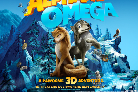 Обои Alpha and Omega 3D 480x320