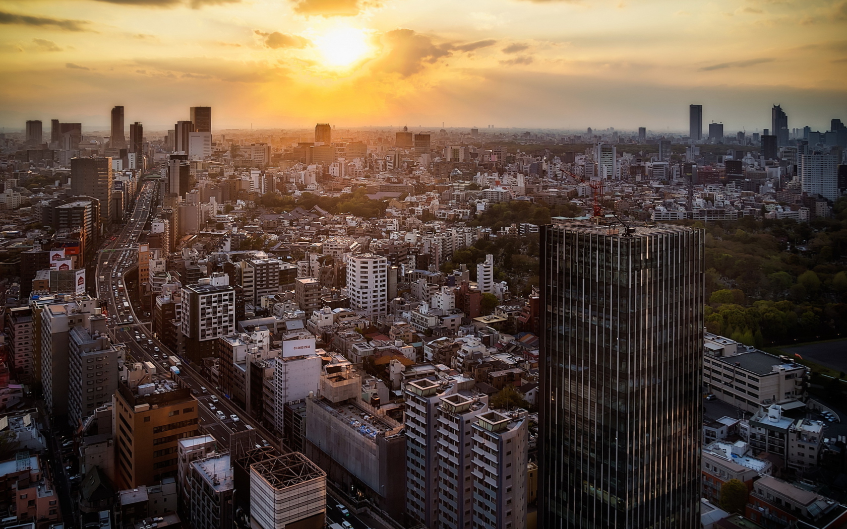 Sunset Over Tokyo wallpaper 1680x1050