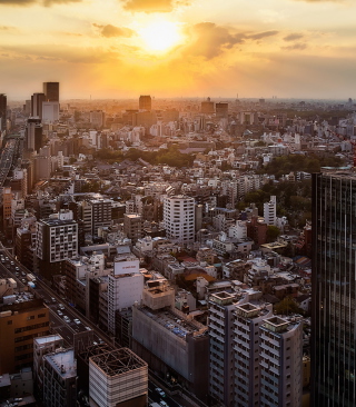 Sunset Over Tokyo - Obrázkek zdarma pro 480x640