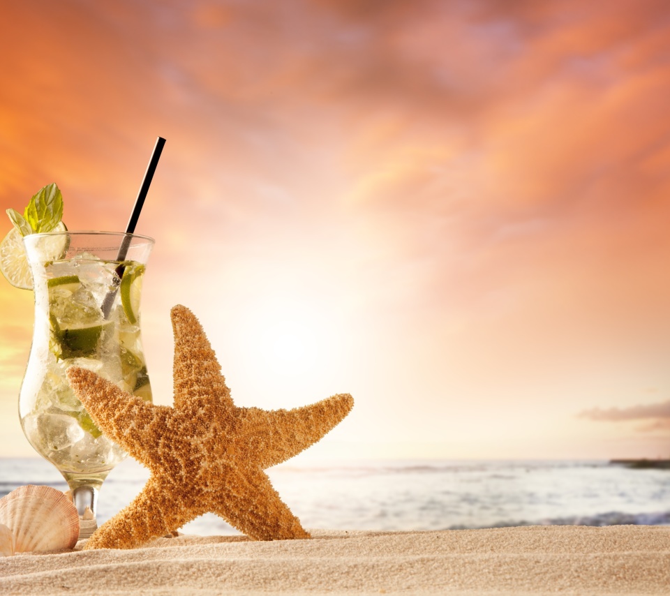 Beach Drinks Cocktail wallpaper 960x854