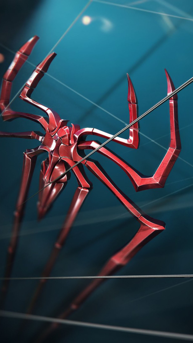 Das Spider Logo Wallpaper 640x1136