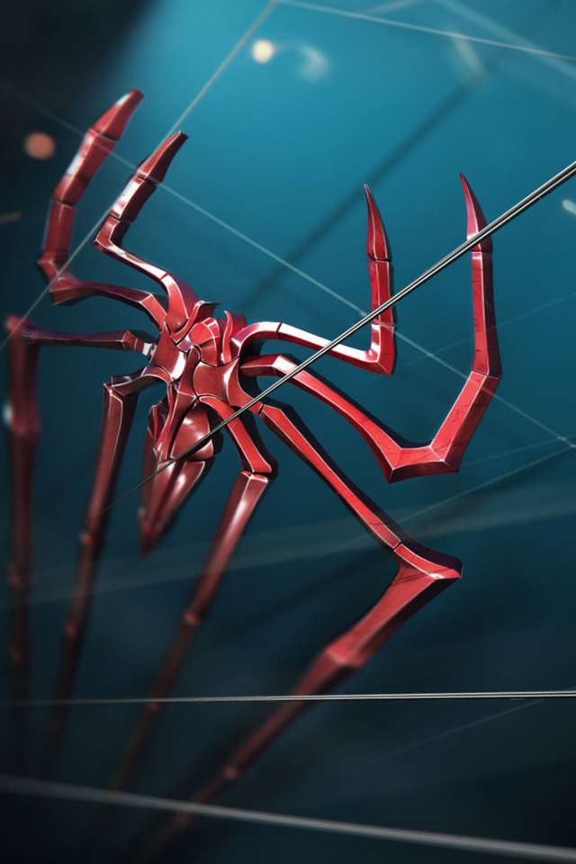 Fondo de pantalla Spider Logo 640x960