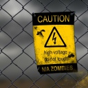 Das Caution Zombies, High voltage do not touch Wallpaper 128x128