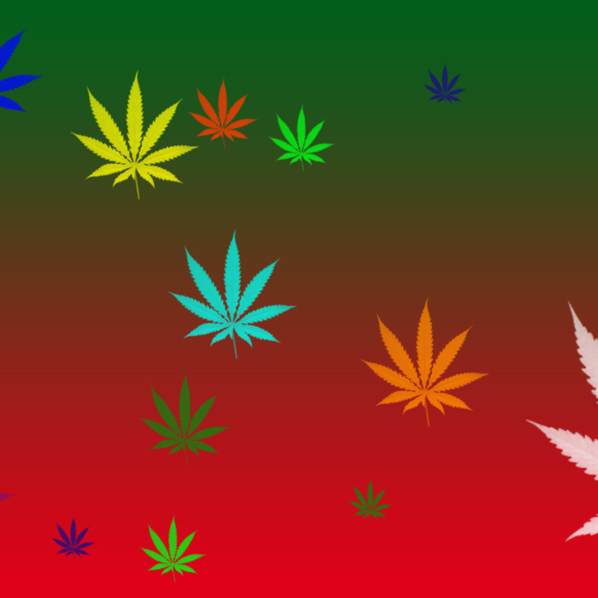 Screenshot №1 pro téma Weed Colours 2048x2048
