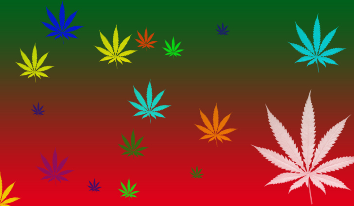 Das Weed Colours Wallpaper
