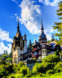 Sfondi Peles Castle In Romania 128x160