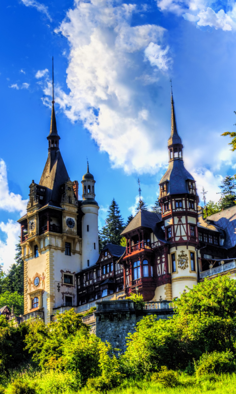 Sfondi Peles Castle In Romania 480x800