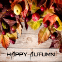 Fondo de pantalla Happy Autumn 128x128