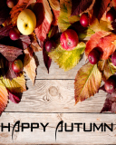 Fondo de pantalla Happy Autumn 128x160