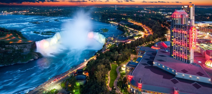 Обои Niagara Falls Ontario 720x320