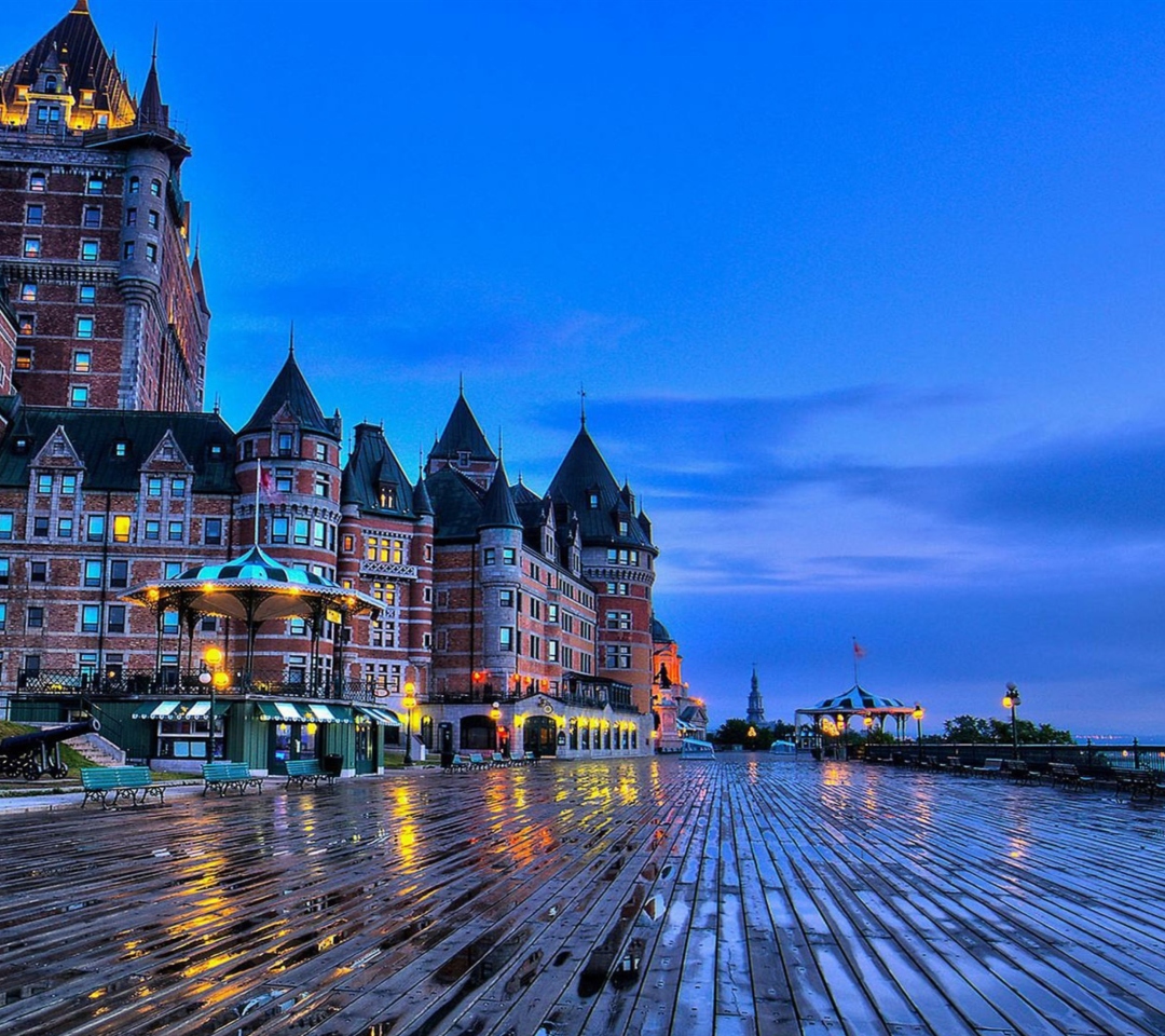 Château Frontenac - Grand Hotel in Quebec wallpaper 1080x960