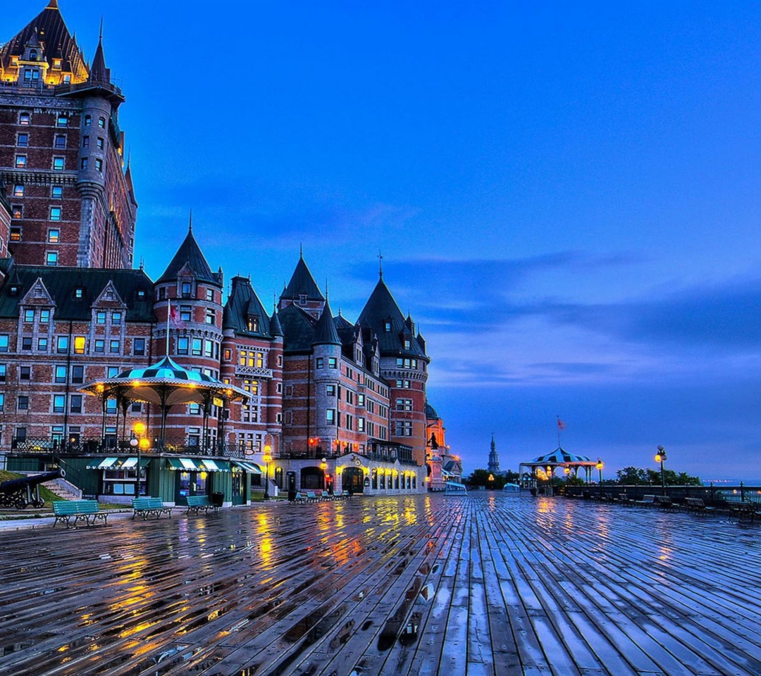 Das Château Frontenac - Grand Hotel in Quebec Wallpaper 1080x960