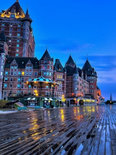 Обои Château Frontenac - Grand Hotel in Quebec 240x320