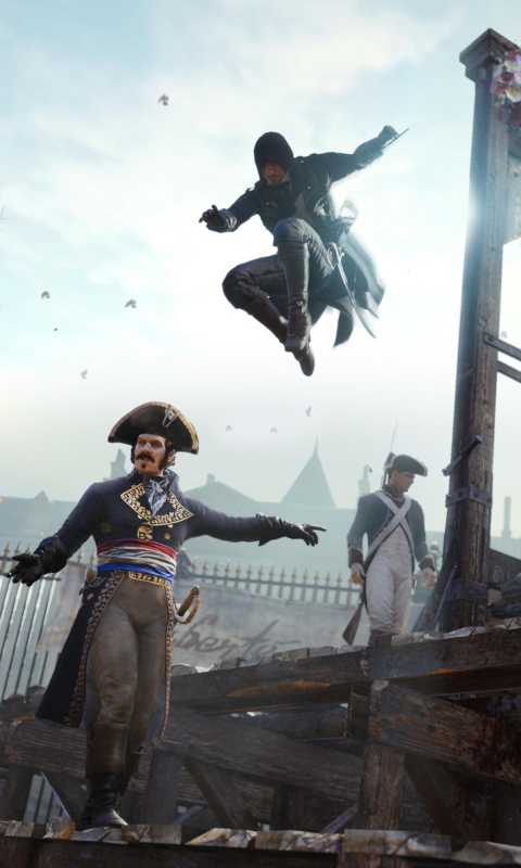 Fondo de pantalla Assassin's Creed Unity 480x800