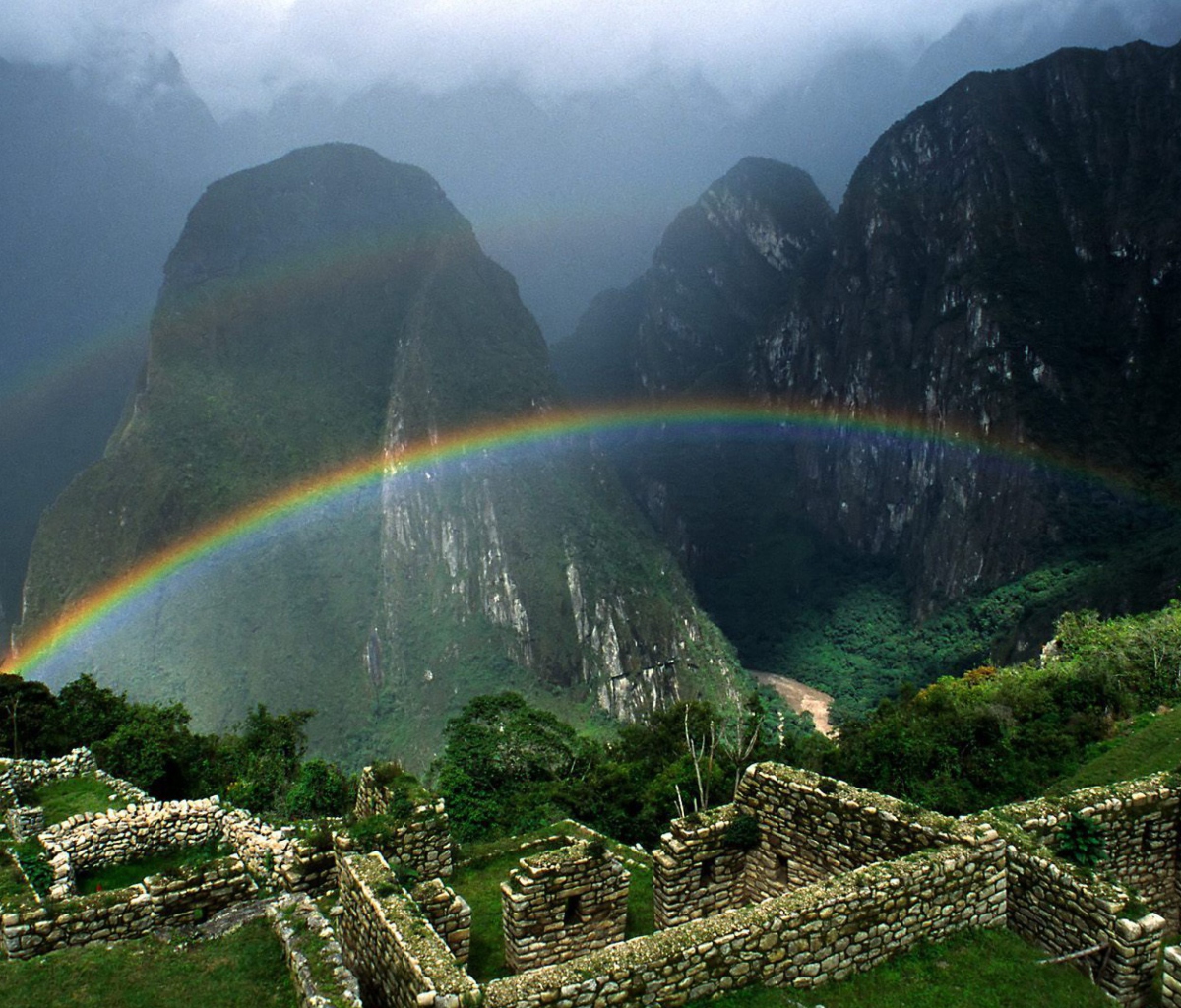 Sfondi Rainbow Over Machu Picchu 1200x1024