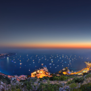 Monaco Seaside View sfondi gratuiti per 1024x1024