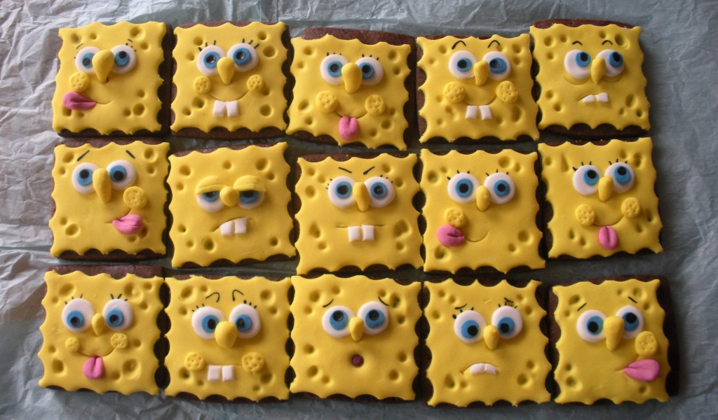 Fondo de pantalla Spongebop Squarepants Cookies 1024x600