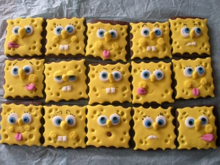 Spongebop Squarepants Cookies wallpaper 320x240