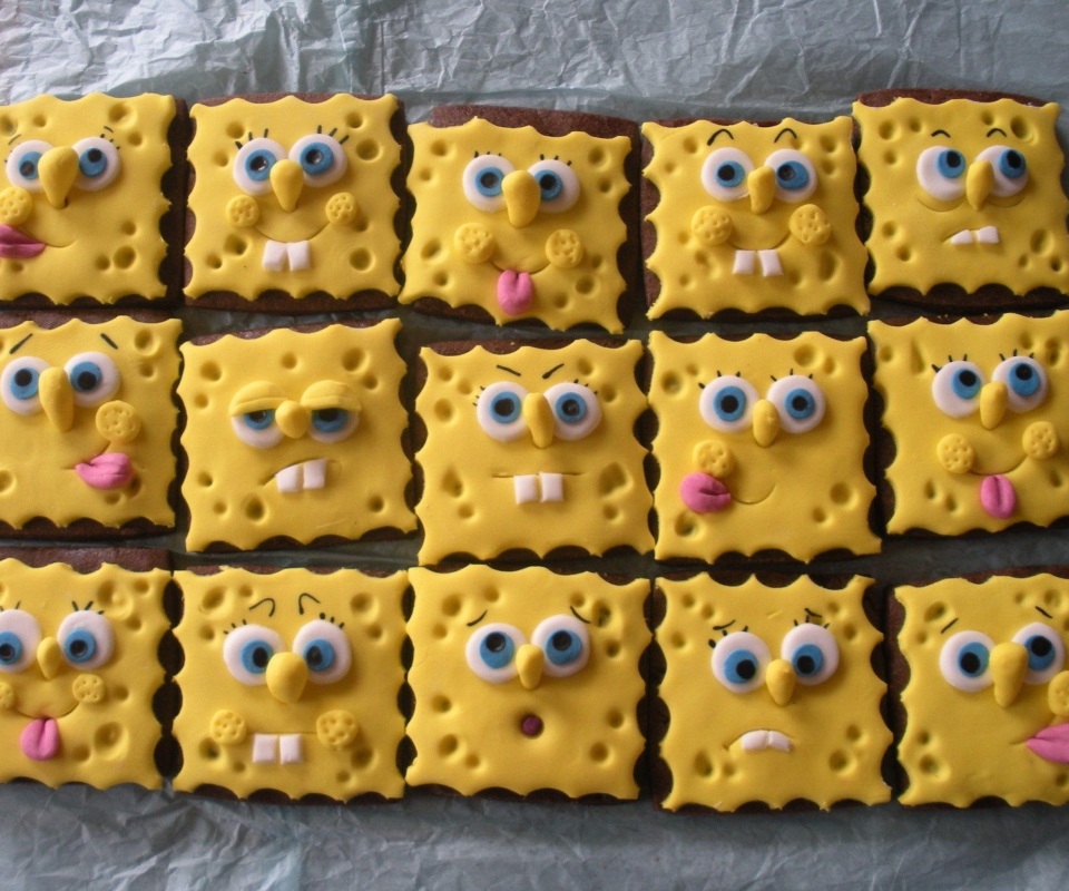 Das Spongebop Squarepants Cookies Wallpaper 960x800