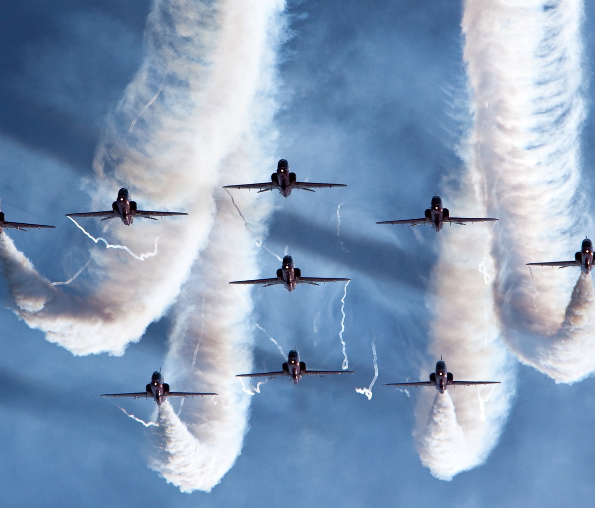 Screenshot №1 pro téma Royal Air Force Aerobatic Team 1200x1024