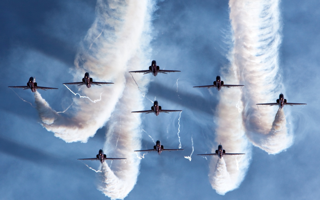 Screenshot №1 pro téma Royal Air Force Aerobatic Team 1280x800