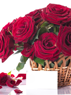 Das Roses Bouquet Wallpaper 240x320