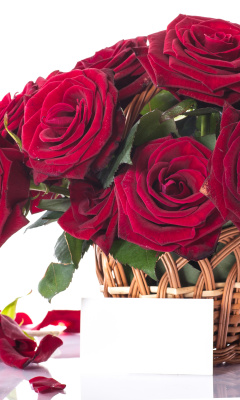 Das Roses Bouquet Wallpaper 240x400
