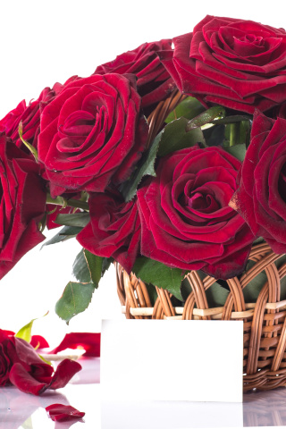 Das Roses Bouquet Wallpaper 320x480