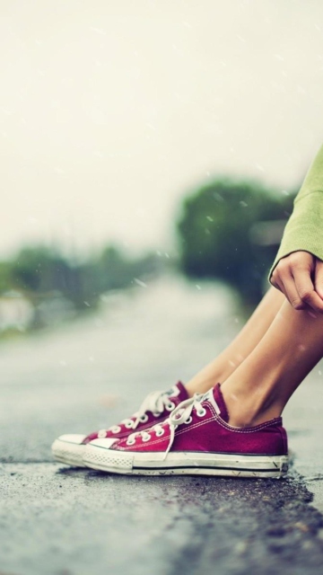 Pink Converse wallpaper 360x640