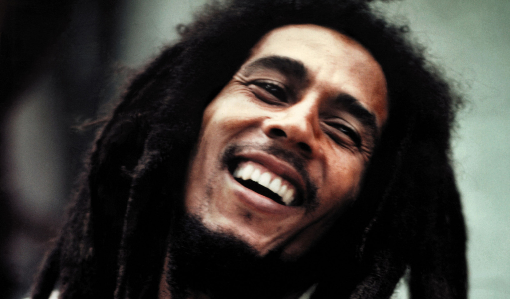 Fondo de pantalla Bob Marley Smile 1024x600