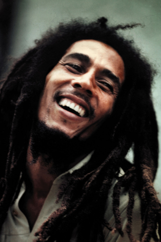 Fondo de pantalla Bob Marley Smile 320x480