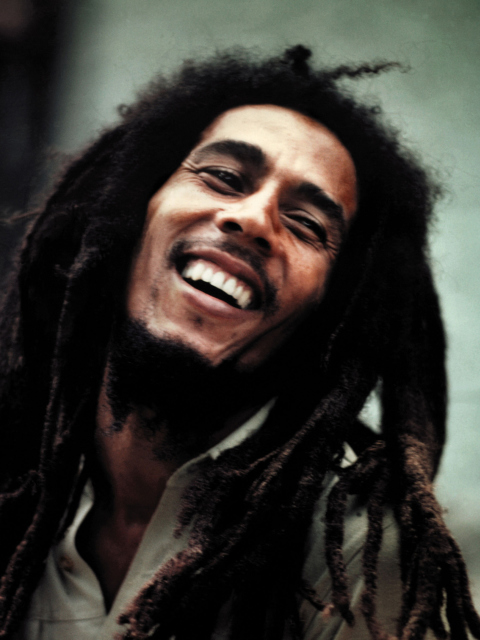 Das Bob Marley Smile Wallpaper 480x640