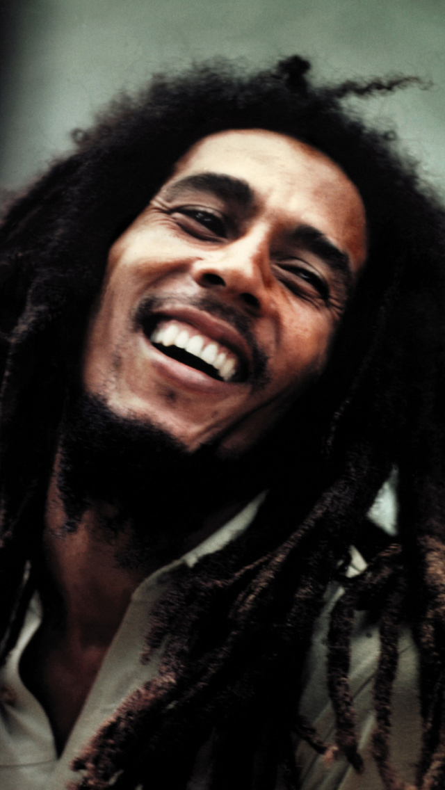 Bob Marley Smile wallpaper 640x1136
